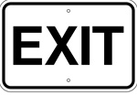 Exit sign