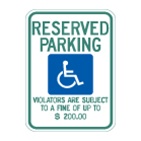 (Minnesota) Handicap Reserved Permit Only Fine