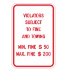 (Pennsylvania) Handicap Reserved Permit Only Fine