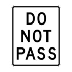 Do Not Pass sign