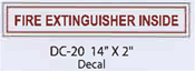 Fire Extinguisher Inside decal