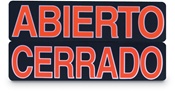 Open/Closed Sign Abierto/Cerrado Insert