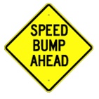 Speed Bump Ahead Warning sign